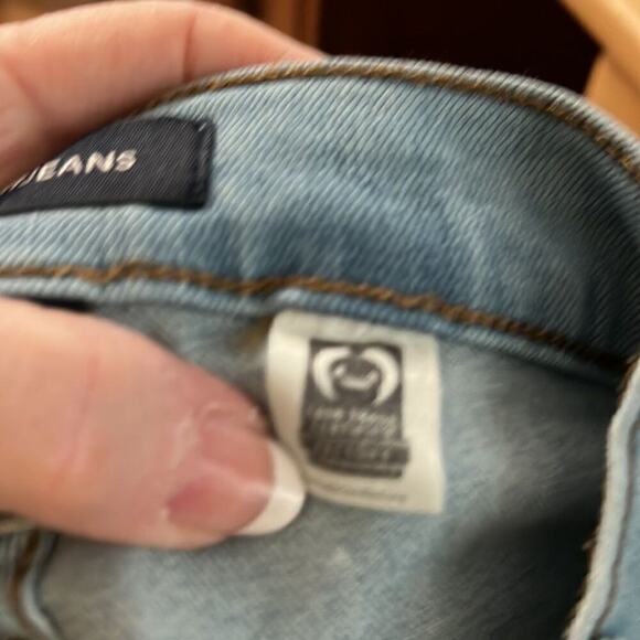 J Crew Fair Trade Certified Light Wash Button Fly Front Raw Hem Skinny Jeans 26 - Picture 11 of 11